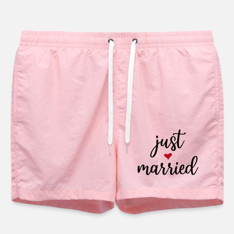 Just Married Idée cadeau - Short de bain - rose