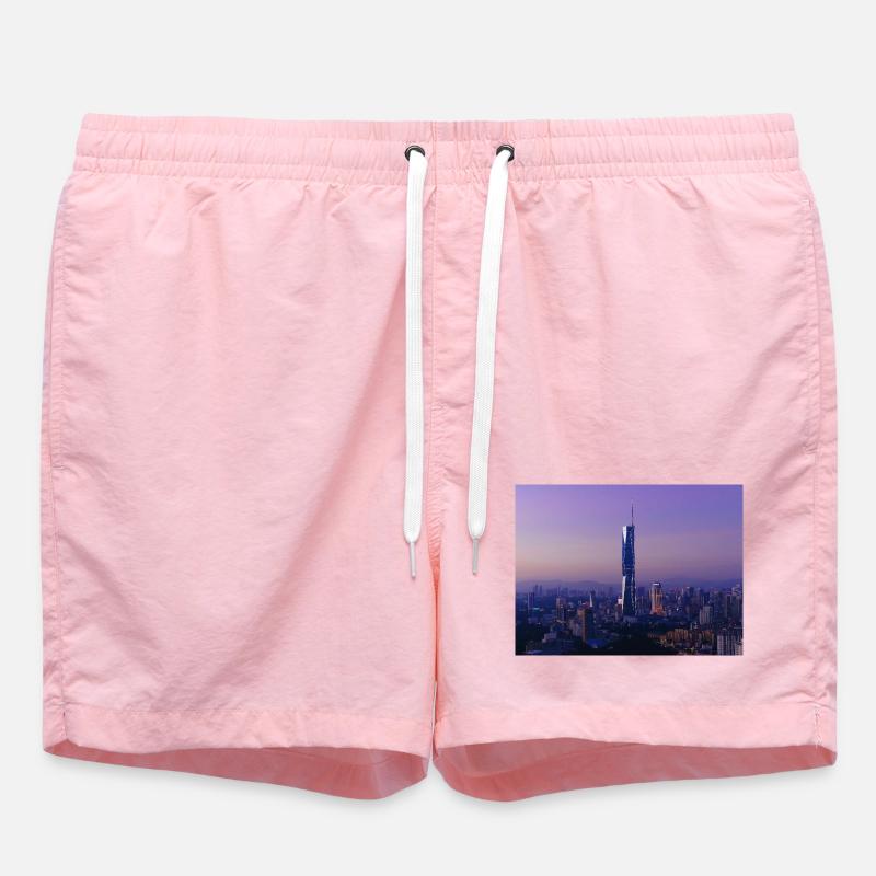 Silhouette du crépuscule avec flèche - Short de bain - rose