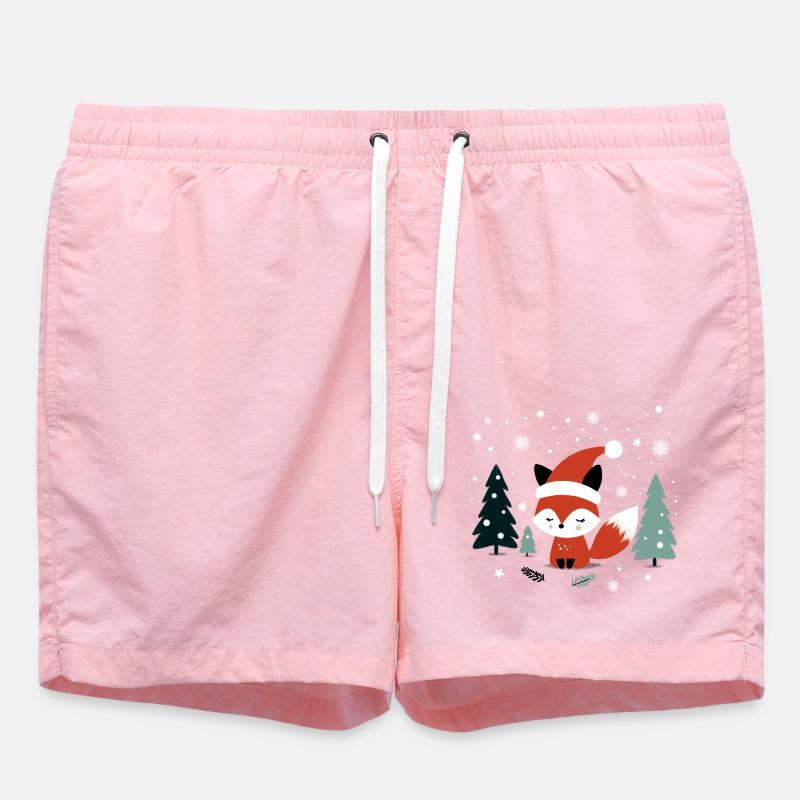Weihnachtsfuchs - Badeshorts - Pink