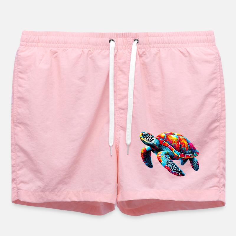 Schildkröte - Badeshorts - Pink