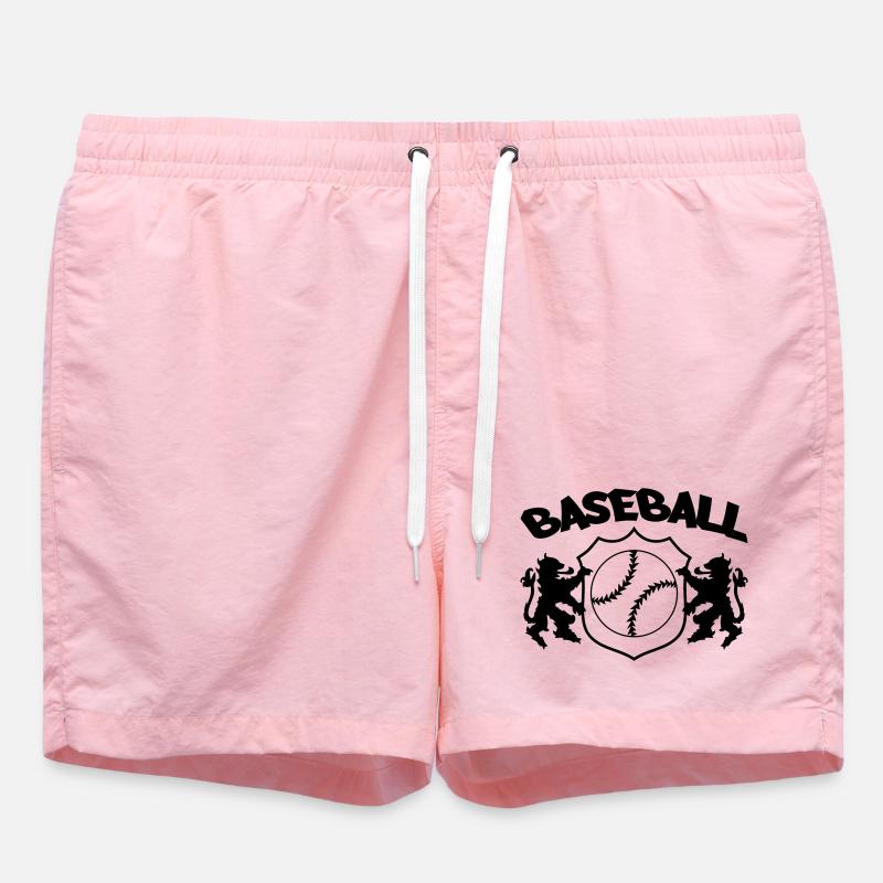 Baseball Logo - Badeshorts - Pink