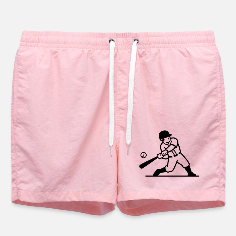 baseball - Swim Trunks - pink