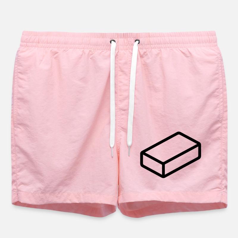 brique - Short de bain - rose