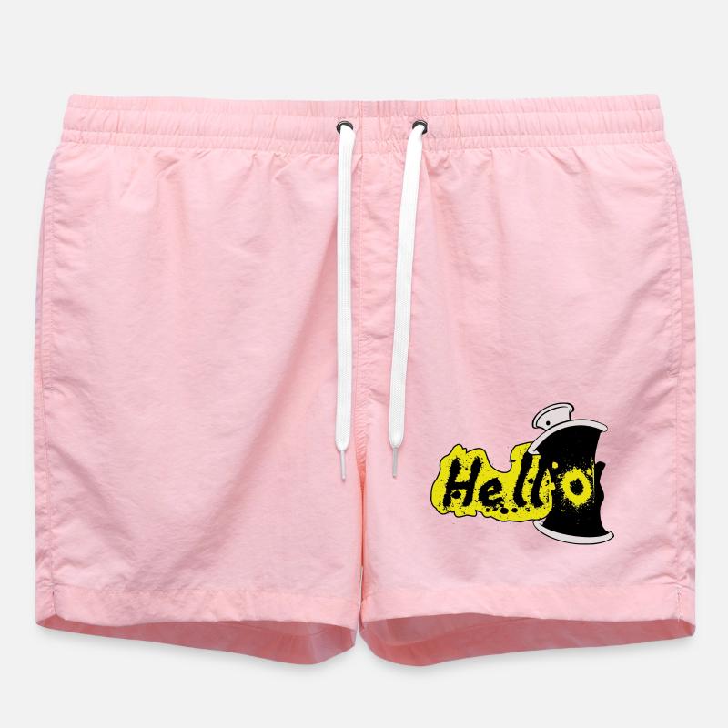 Hello Spray Effet - Short de bain - rose
