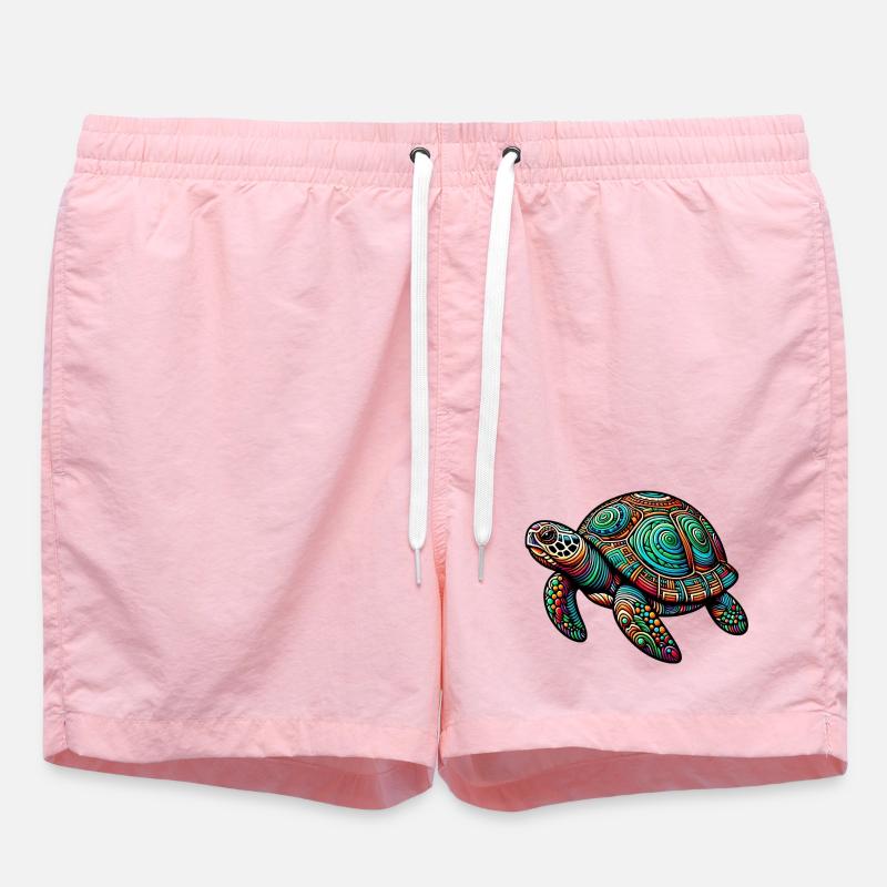 Turtle - Swim Trunks - pink