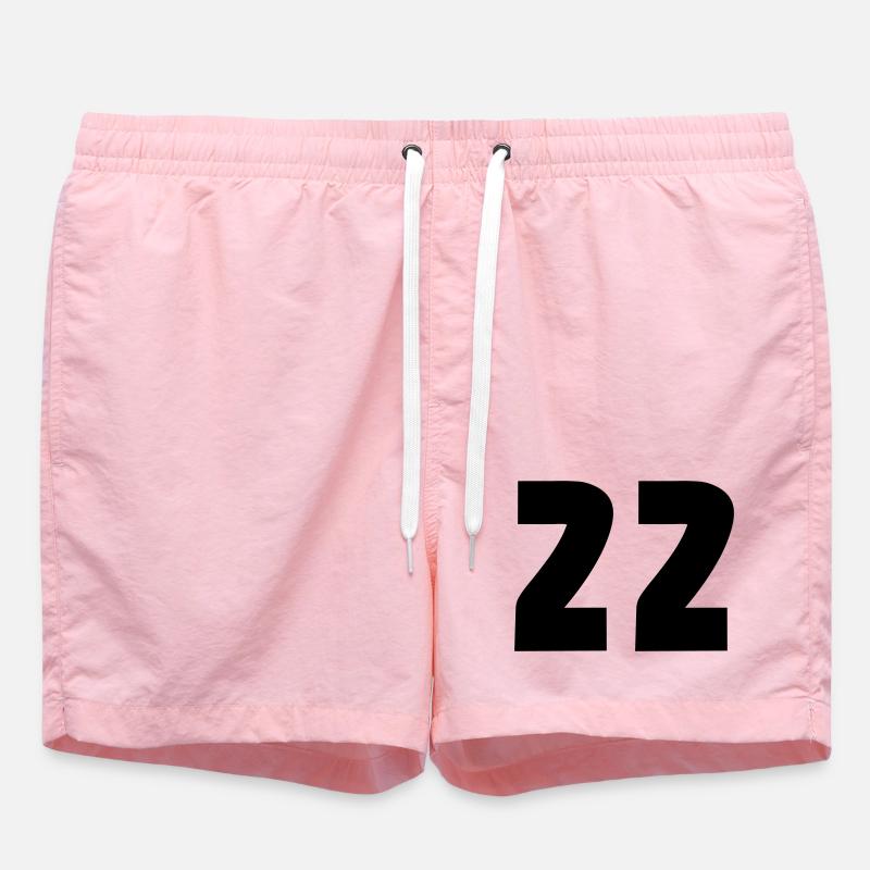 22 - Short de bain - rose