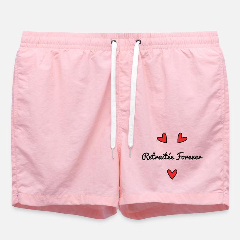 RETRAITEE. RETRAITE. BONNE RETRAITE. ANNIVERSAIRE. - Short de bain - rose