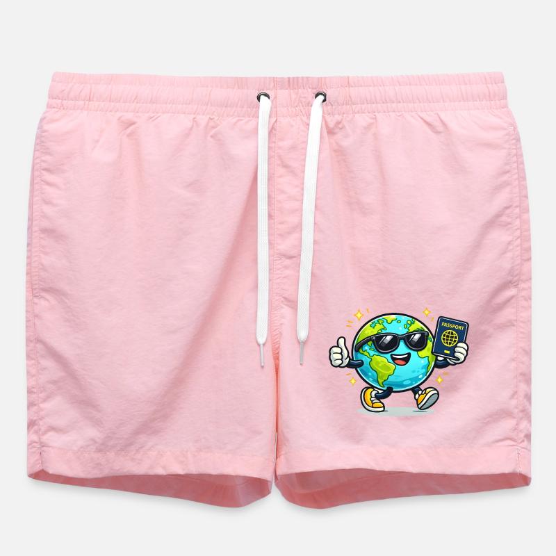 Aventure du Globe Buddy Passport - Short de bain - rose