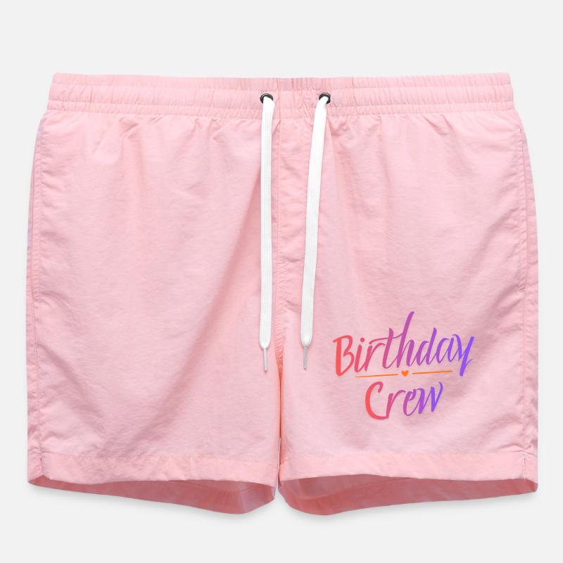 Équipe d’anniversaire - Short de bain - rose