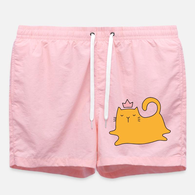 Chat - Short de bain - rose