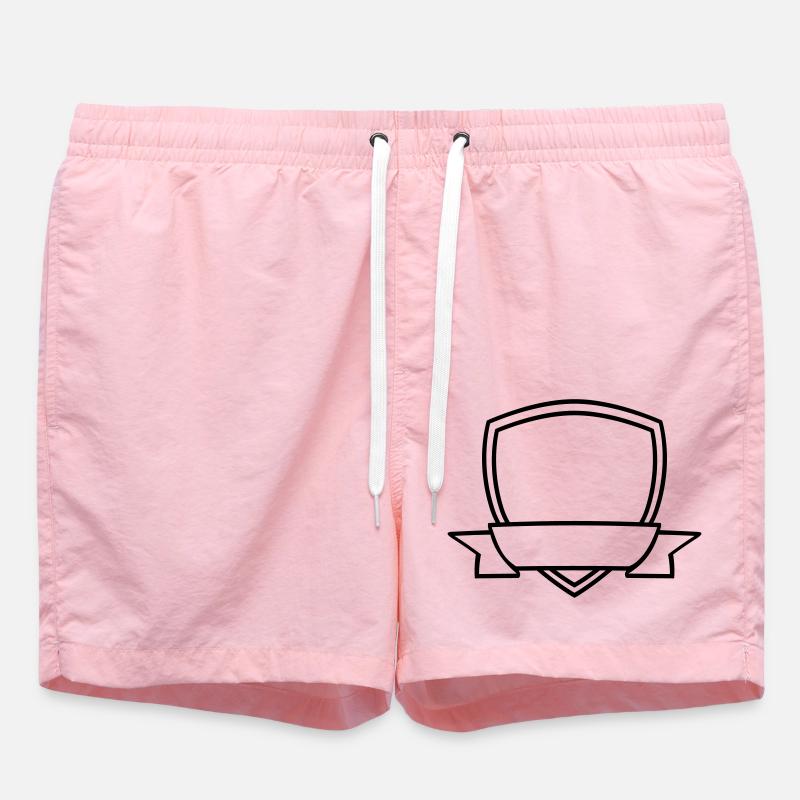 Banner Shield Empty - Swim Trunks - pink