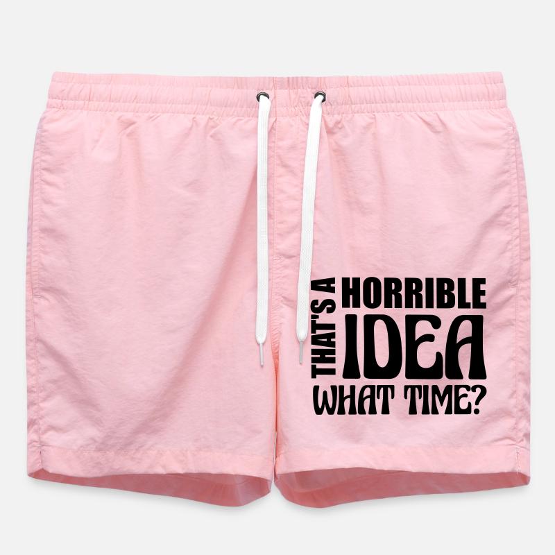 Thats a horrible Idea - Swim Trunks - pink