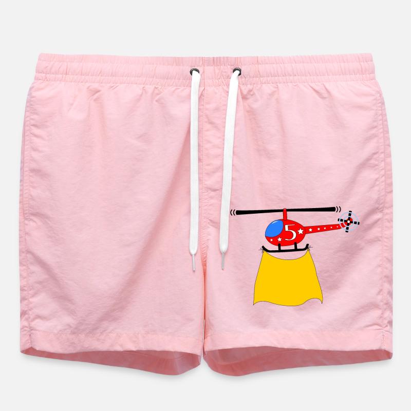 Hélicoptère Anniversaire 5 - Short de bain - rose