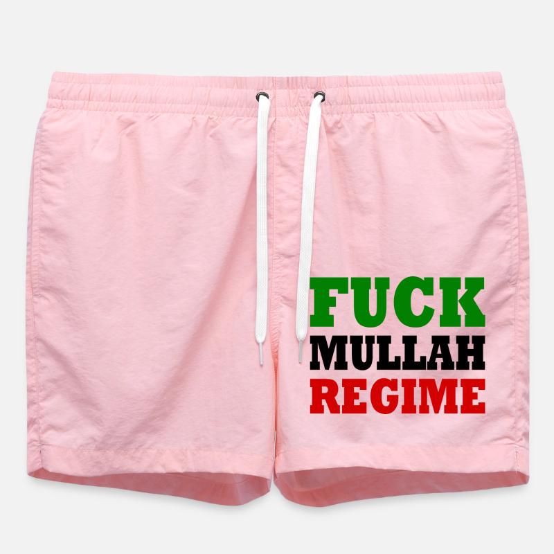Fuck mullah regime iran - Short de bain - rose
