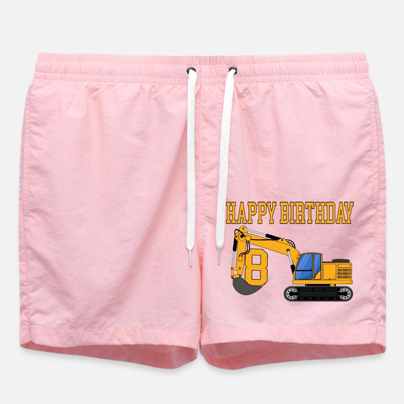 Pelle Joyeux anniversaire 8 - Short de bain - rose