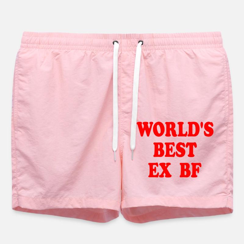 worlds best ex bf - Short de bain - rose