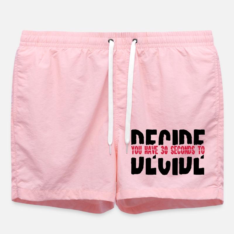 2541614 15682855 decide - Swim Trunks - pink