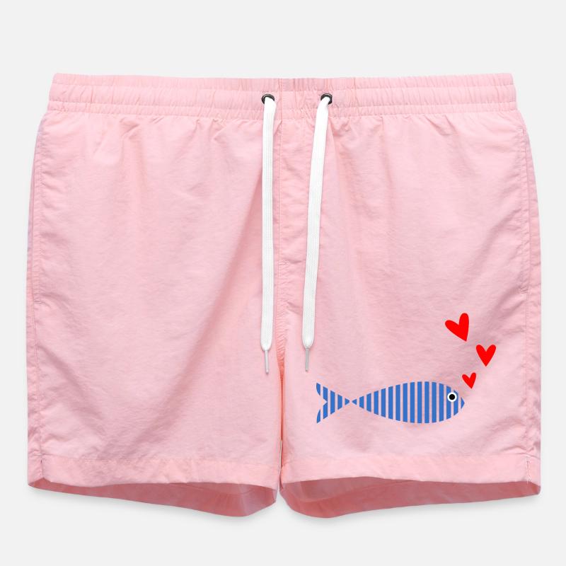 POISSON. SARDINE. POISSON. POISSON D'AVRIL. MER - Short de bain - rose