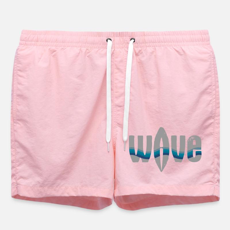 Vagues de mer Surfer Design - Short de bain - rose