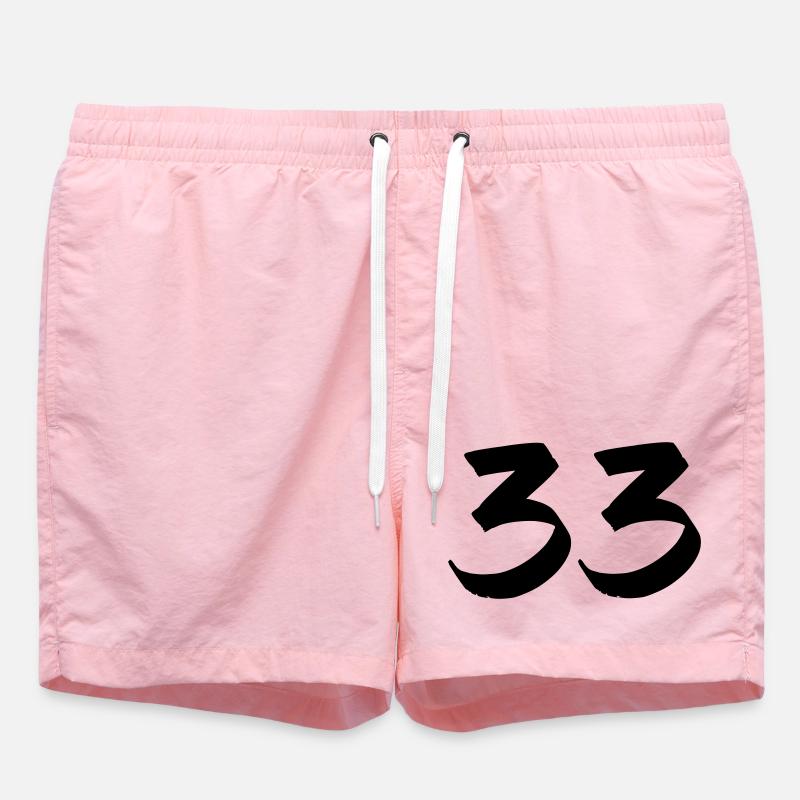 33 - Short de bain - rose