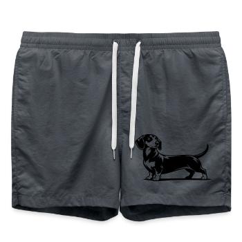 Dackel Portrait - Badeshorts -  - Vorne