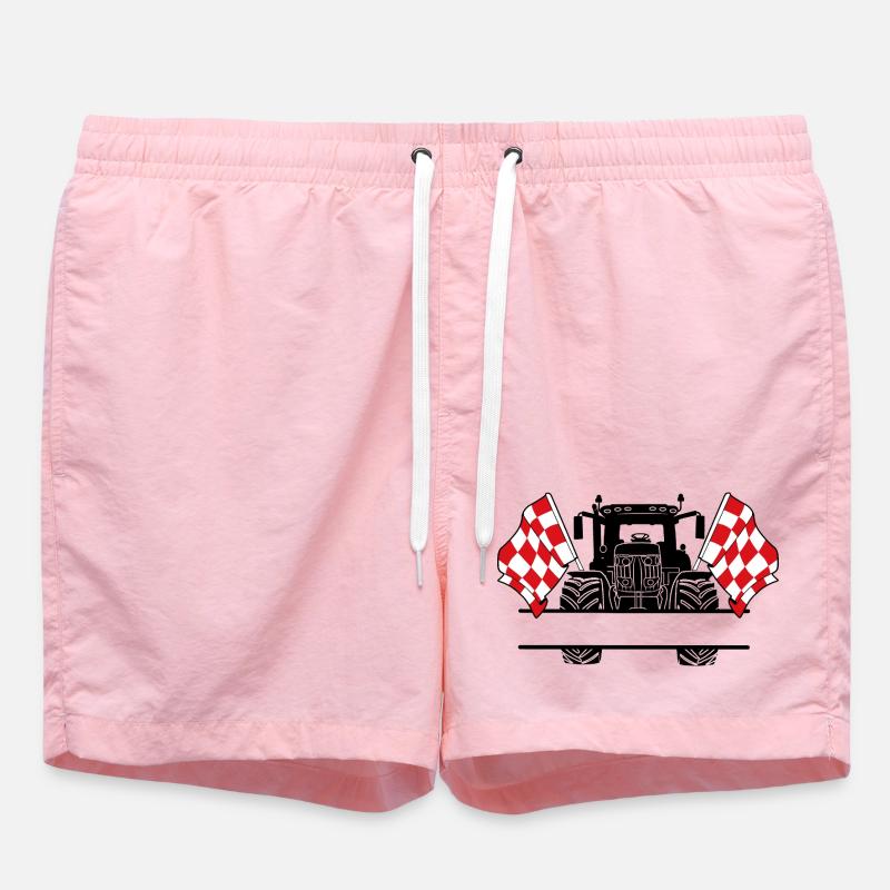 Brabant_Tractor_Custom_Edition - Swim Trunks - pink