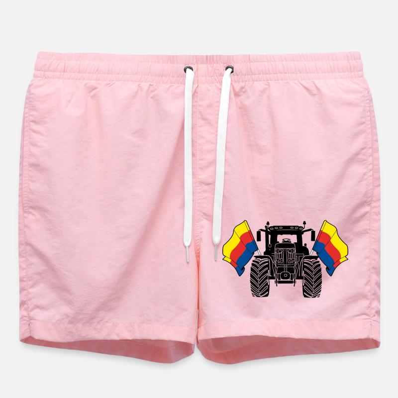 North Holland_Tractor_Pride - Swim Trunks - pink