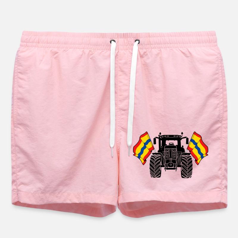 Overijssel_Tractor_Pride - Swim Trunks - pink
