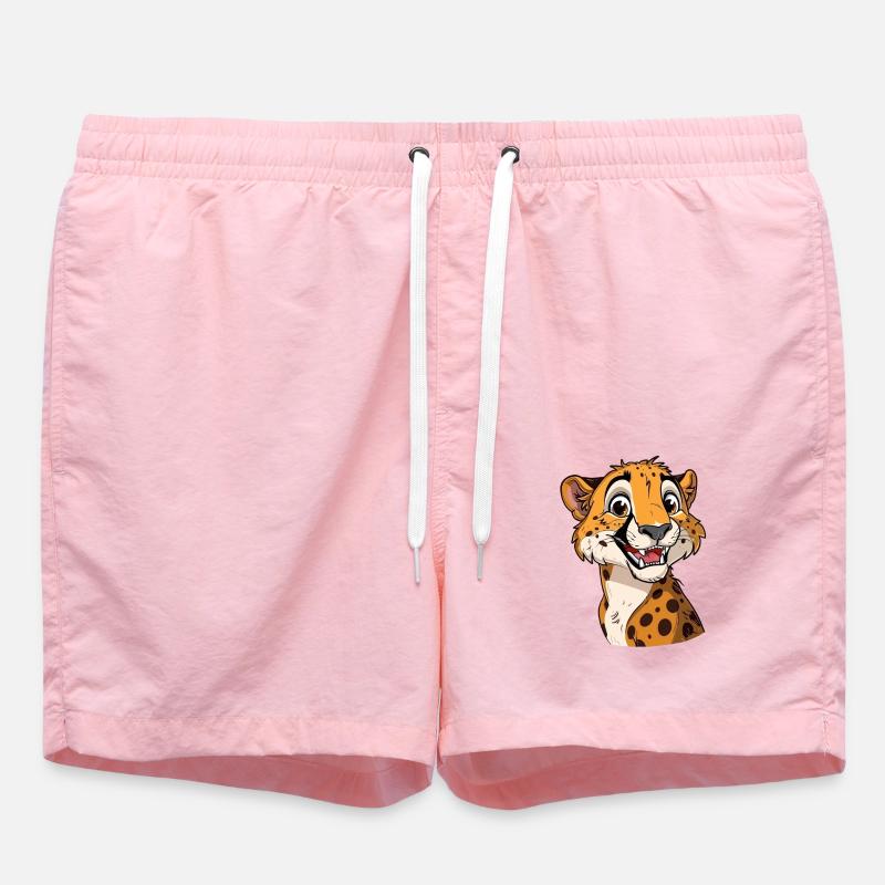 Guépard souriant amical pour vous - Short de bain - rose