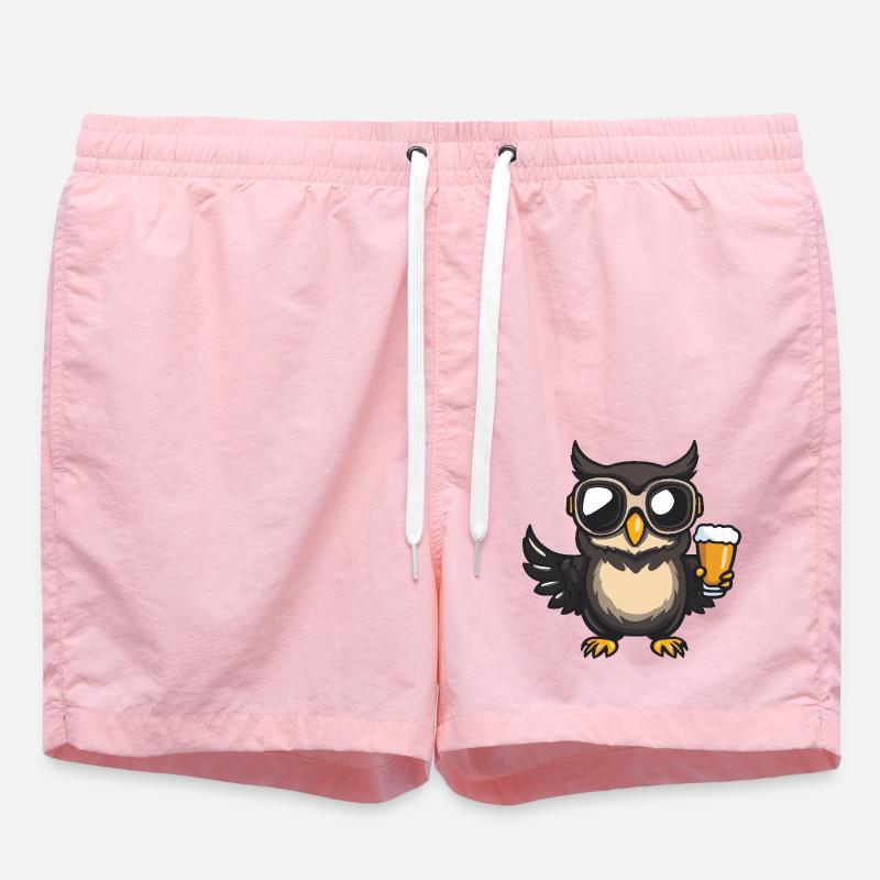 Eule Apres Ski Bier - Badeshorts - Pink