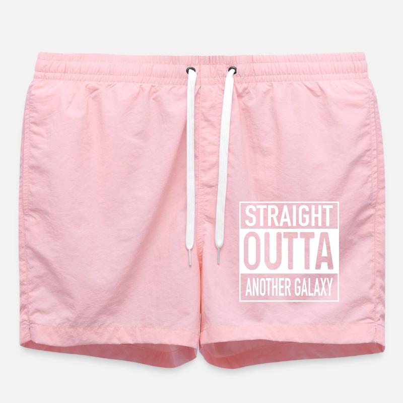 Straight OUTTA Another Galaxy - Swim Trunks - pink