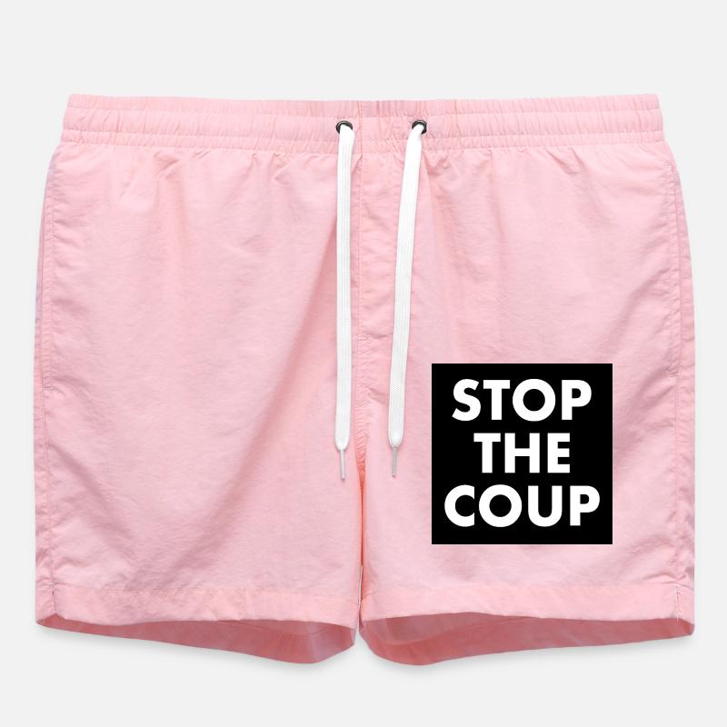 stop the coup - Short de bain - rose