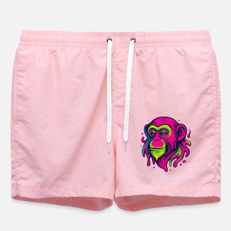Neon Monkey - Swim Trunks - pink