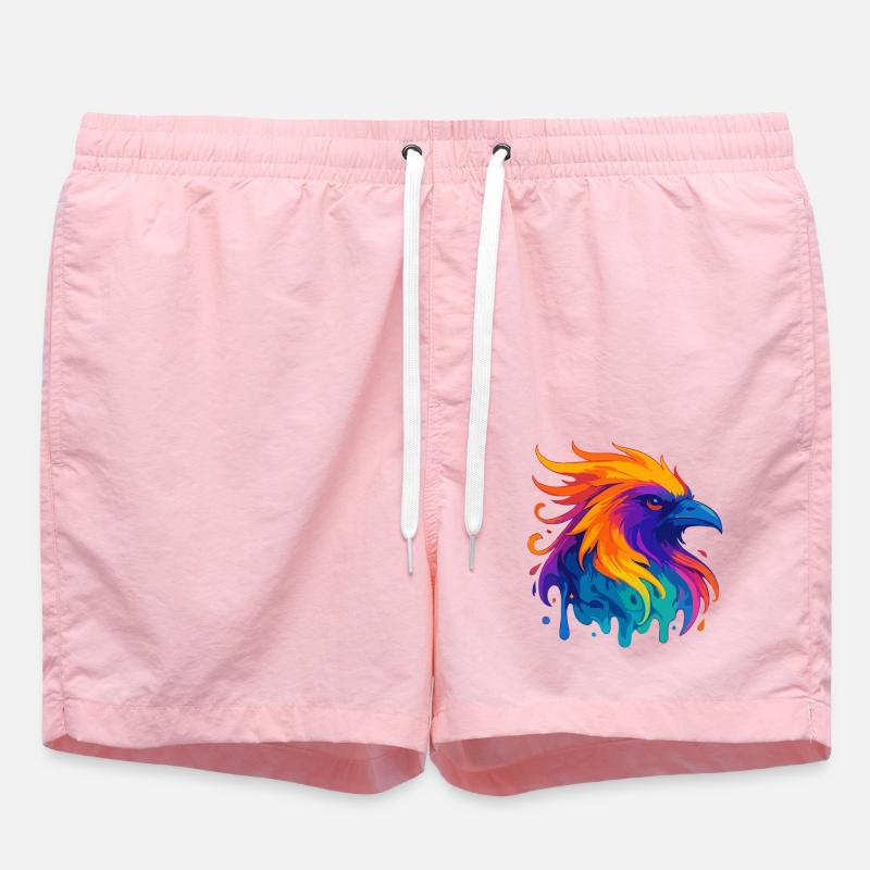 Neon Eagle - Swim Trunks - pink