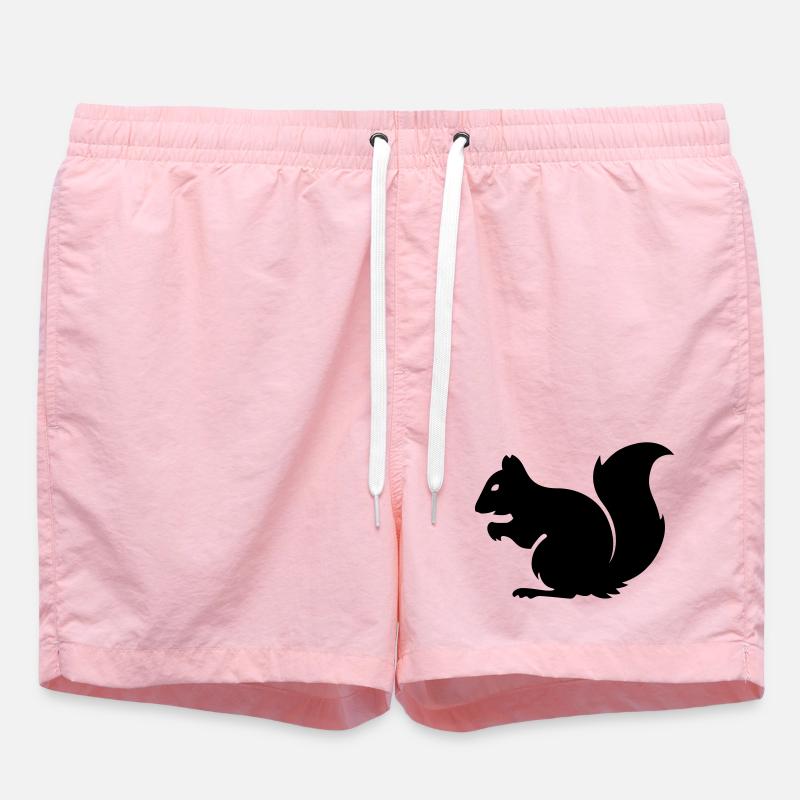 squirrel - Swim Trunks - pink