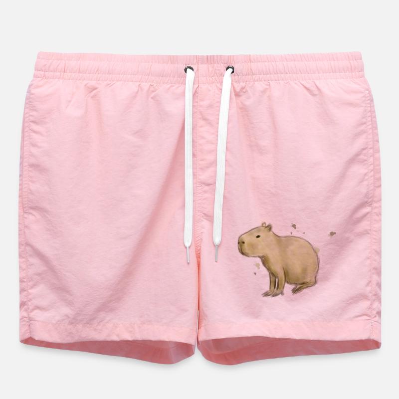 Capybara - Badeshorts - Pink