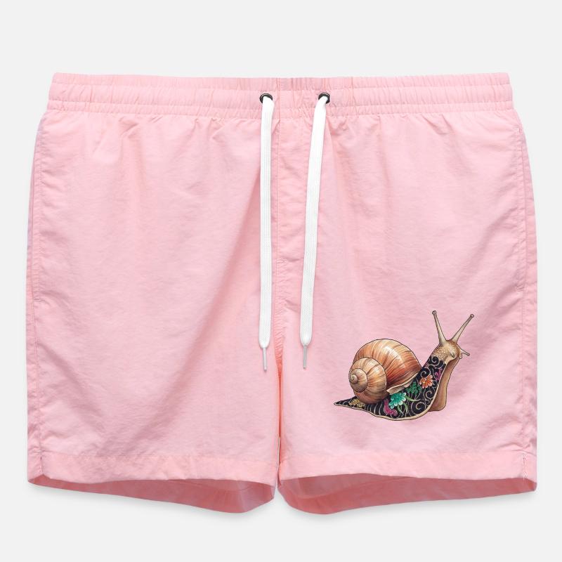 Yakuza Snail – Die langsame Tinte - Badeshorts - Pink