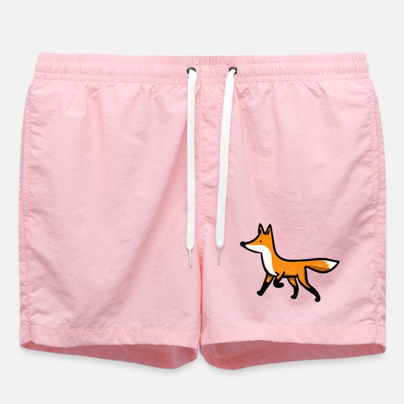 Curious Fox - Swim Trunks - pink