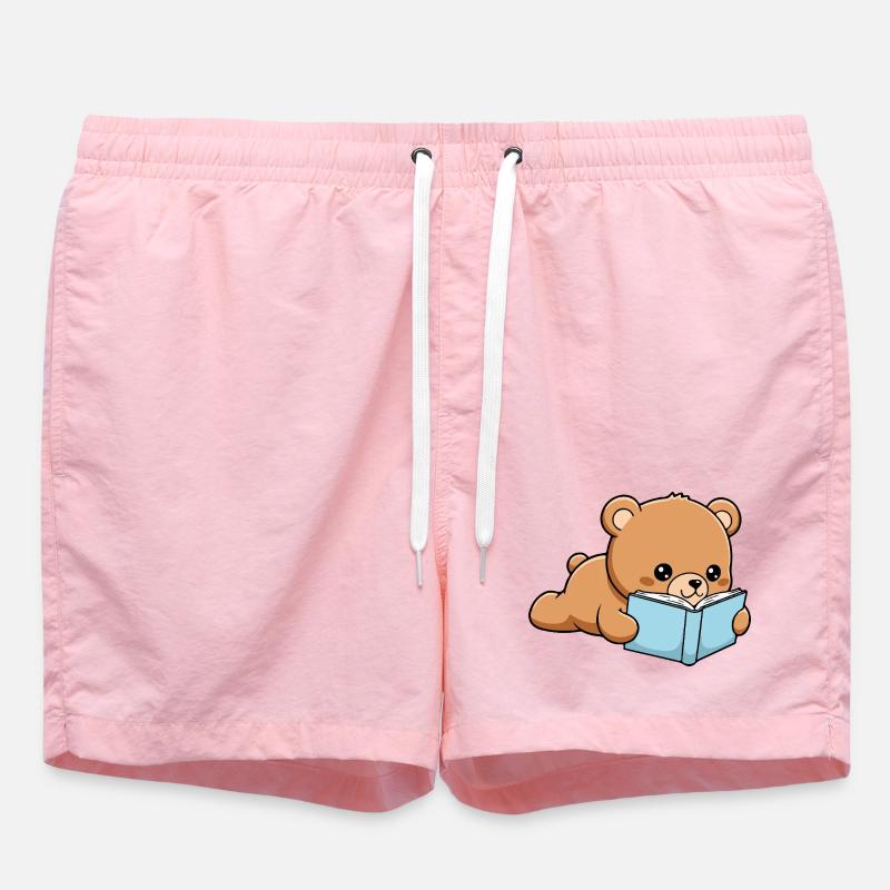 Libro Orso Buffo Libro che legge - Costume a pantaloncino - rosa
