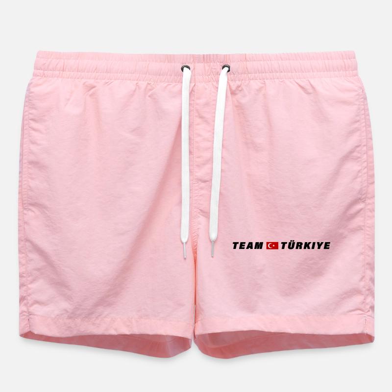 Équipe Turquie Drapeau Türkiye - Short de bain - rose