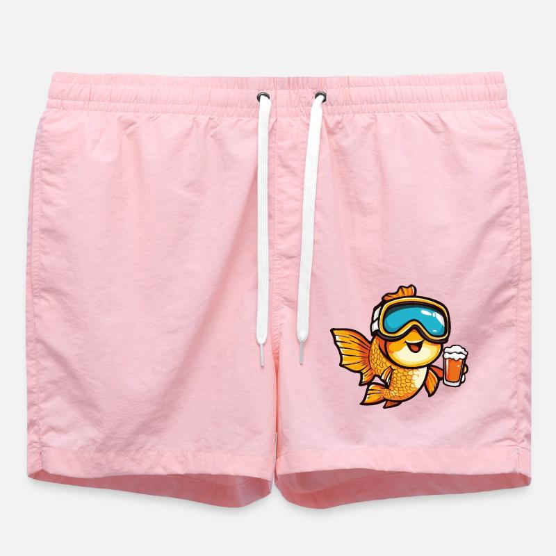 Bière d’après-ski Goldfish - Short de bain - rose