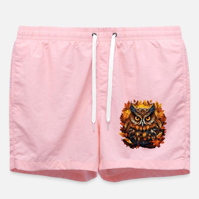 Hibou d’automne - Short de bain - rose