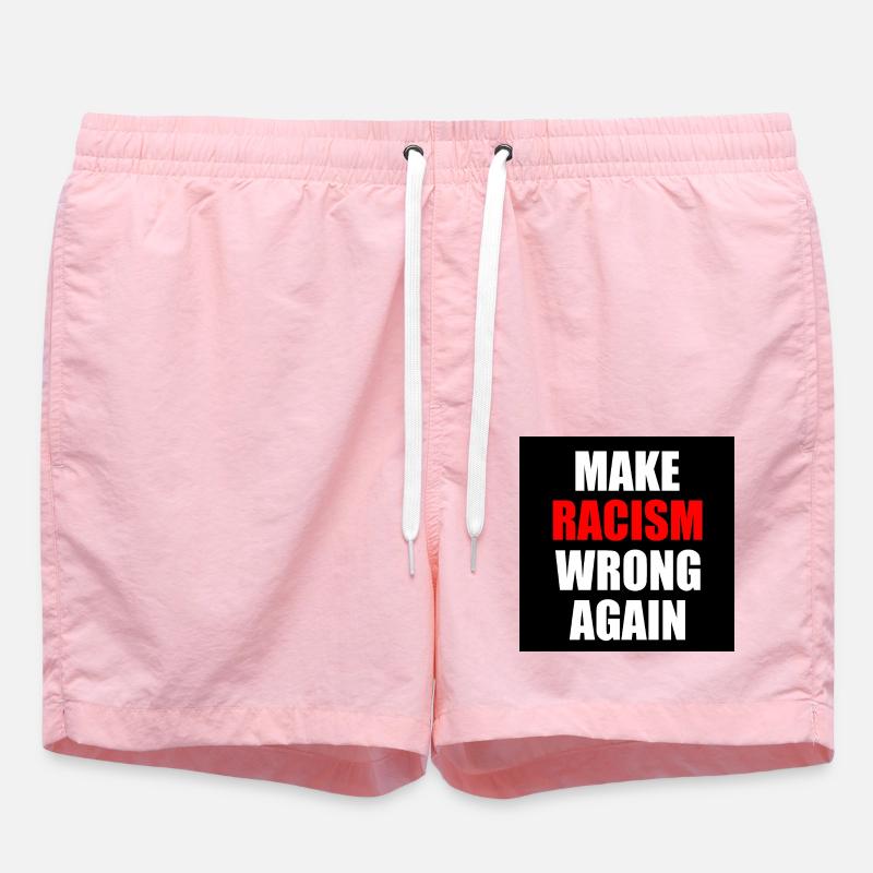 make racism wrong again - Swim Trunks - pink