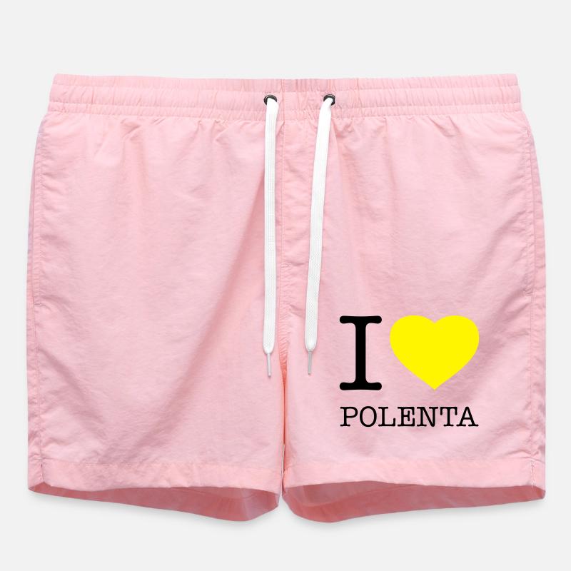 I LOVE POLENTA - Swim Trunks - pink