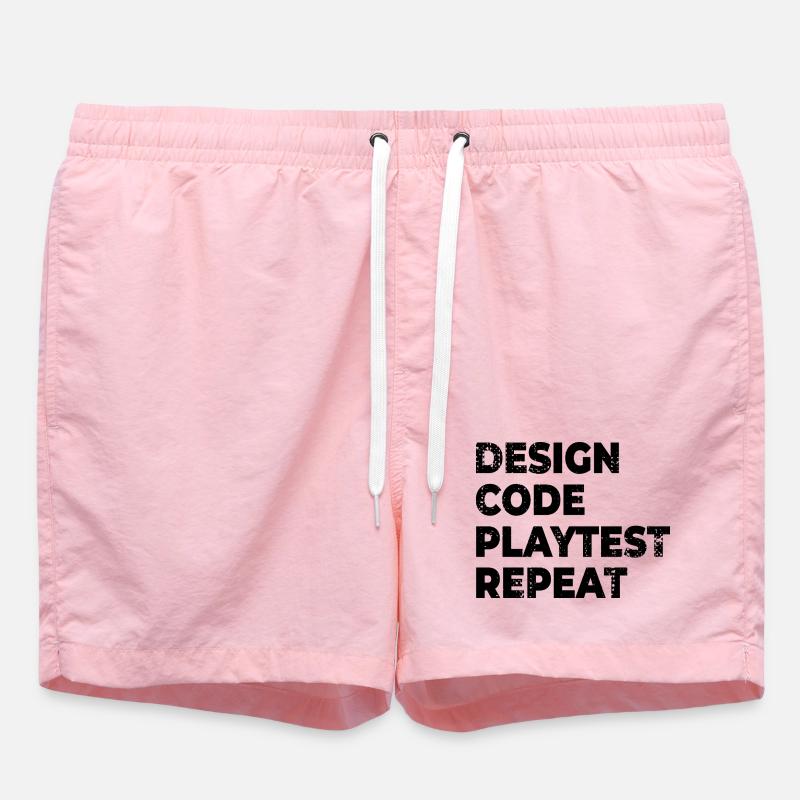 Design Code Playtest Review - Swim Trunks - pink