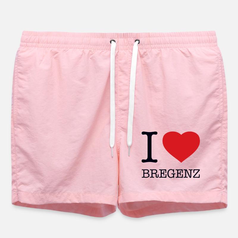 I LOVE BREGENZ - Swim Trunks - pink