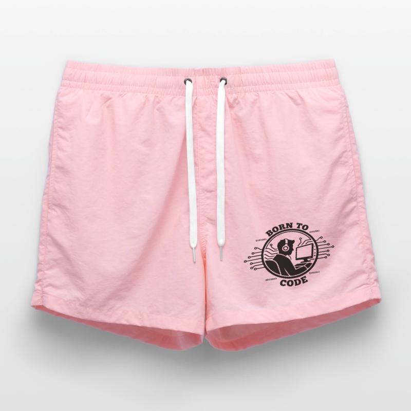 Coder Born to Code Programmer Swim Trunks