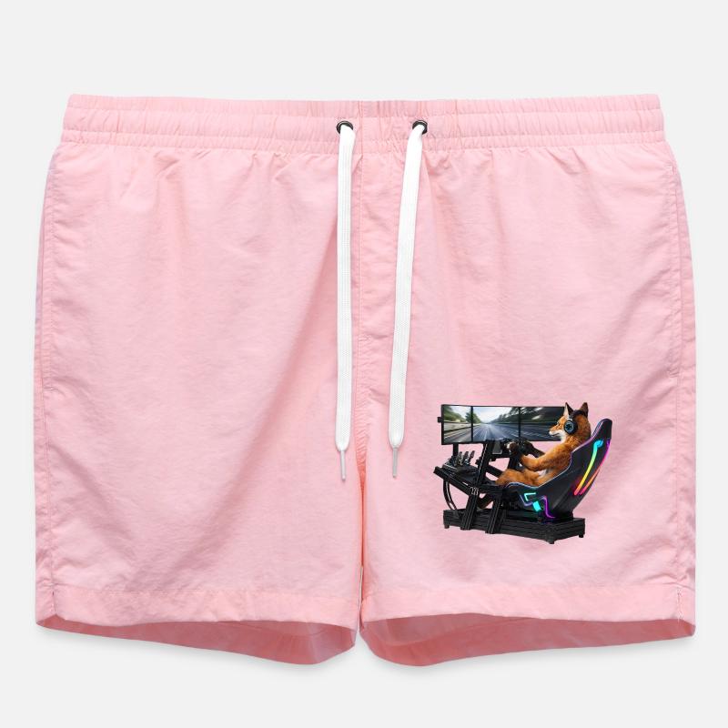 Fuchs Sim Racing - Short de bain - rose