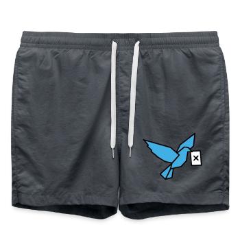 Brieftaube Wahlzettel Vogel Bunt - Badeshorts -  - Vorne