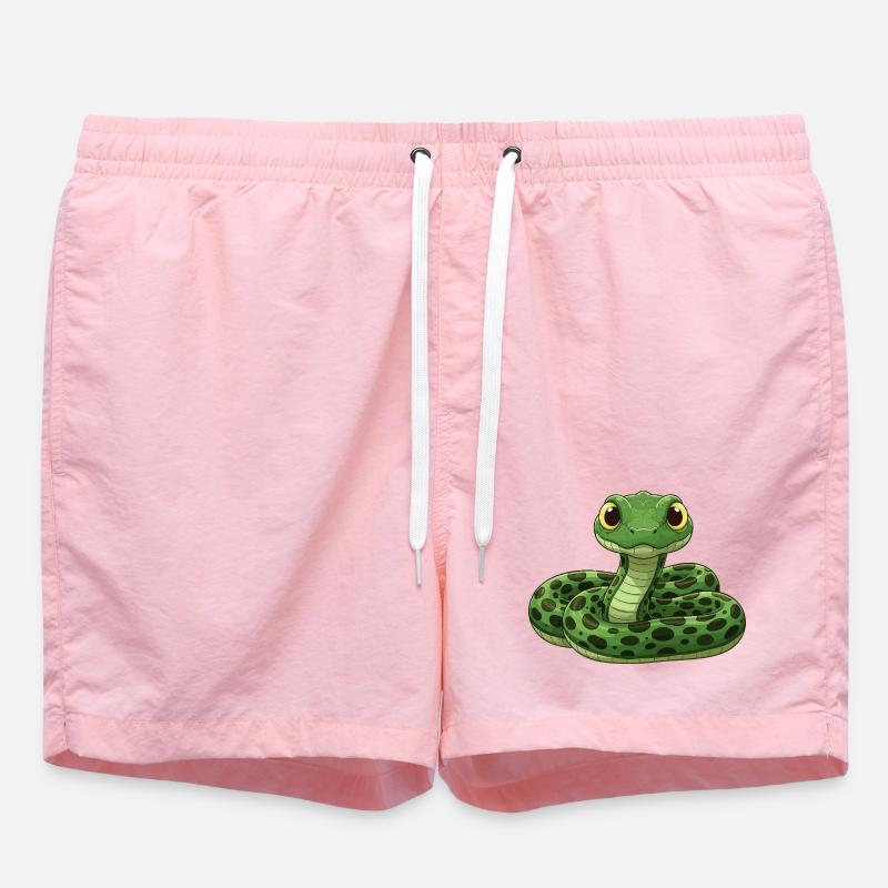 Serpent de dessin animé mignon - Short de bain - rose